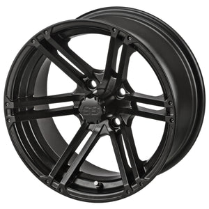 14" Yukon Wheels on 23x10.00-14 Black Trail Tires