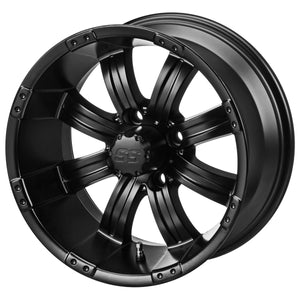 15" Casino Matte Black on 205/35R15 LSI Elite Radial Tires