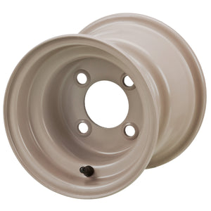 8" Centered Steel Wheels on Turf Tires Combo