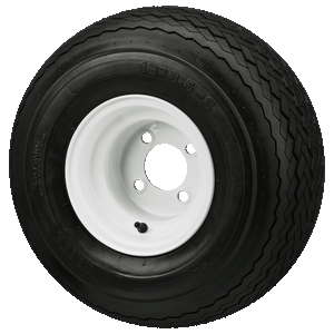 8" Centered Steel Wheels on 18x8.50-8 Deli Sawtooth Tires Combo