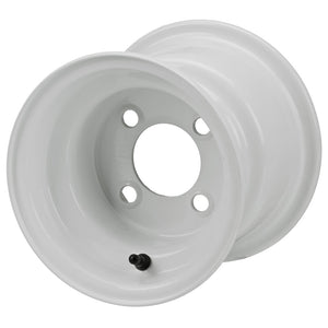 LSI 8" Offset White Steel Wheel