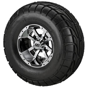 10" Maltese Cross Wheels on 22x10.00-10 LSI Elite A/T Tires Combo