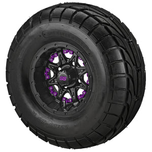 10" Revenge Matte Black Wheels on 22x10.00-10 LSI Elite A/T Tires