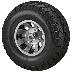 10" Gunslinger Wheels on 22x10.00-10 Trail Fox A/T Tires Combo