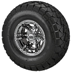 10" Yukon Wheels on 22x10.00-10 Trail Fox A/T Tires Combo