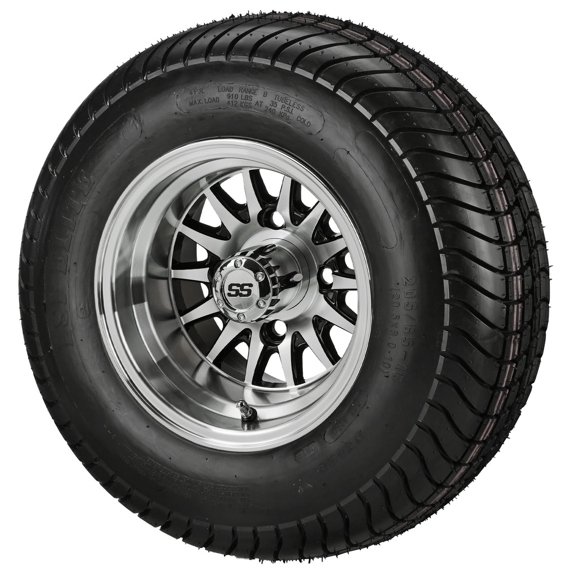 10" 14-Spoke Wheels on LSI Elite Tires Combo