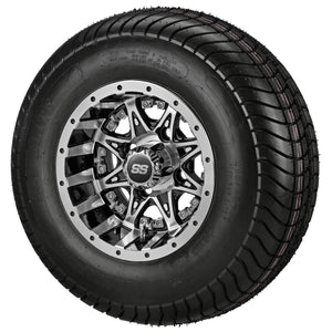 10" Revenge Black/Machined on LSI Elite Tire & Wheel Combos