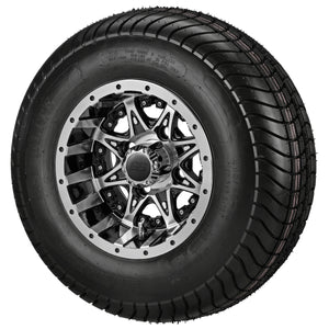10" Revenge Black/Machined on LSI Elite Tire & Wheel Combos