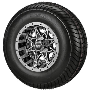 10" Revenge Black/Machined on LSI Elite Tire & Wheel Combos