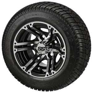 10" Yukon Black & Machined on 205/50-10 Low Pro Tire