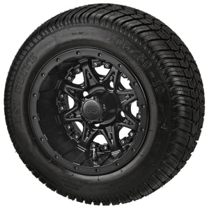 10" Revenge Matte Black on LSI Elite Tire & Wheel Combos