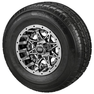 10" Revenge Black/Machined on LSI Elite Tire & Wheel Combos