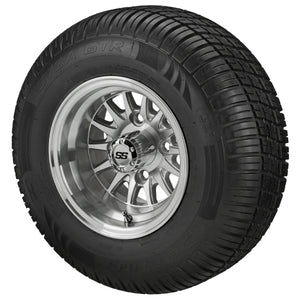 10" 14-Spoke Wheels on Deli Tires Combo
