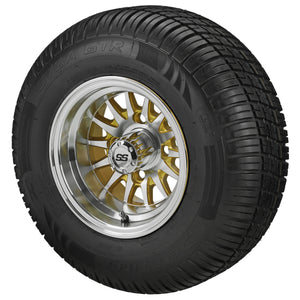 10" 14-Spoke Wheels on Deli Tires Combo