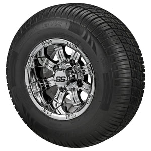 10" Casino Wheels on Deli Tires Combo