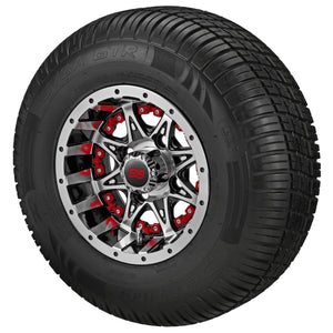 10" Revenge Black/Machined on Deli Tire & Wheel Combos