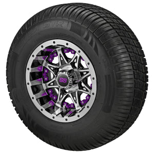 10" Revenge Black/Machined on Deli Tire & Wheel Combos