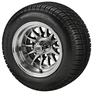 10" 14-Spoke Wheels on Deli Tires Combo