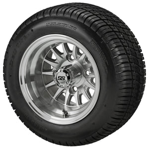 10" 14-Spoke Wheels on Deli Tires Combo