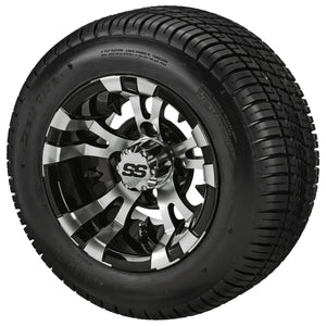 10" Warlock Wheels on Deli Tires Combo
