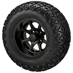 12" Azusa Wheels on Black Trail Tires Combo