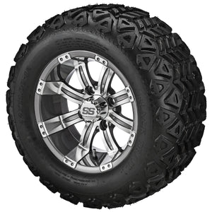 12" Casino Wheels on Black Trail Tires Combos