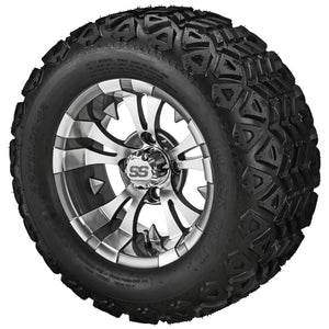 12" Warlock Wheels on Black Trail Tires Combos