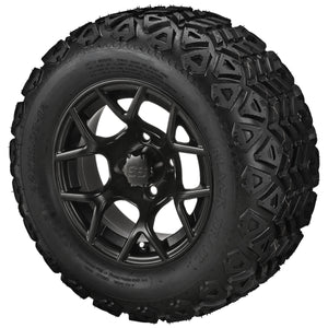 12" Ninja Wheels on Black Trail Tires Combos