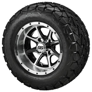 12" Azusa Wheels on 22x10.00-12 Trail Fox A/T Tires Combo