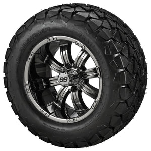 12" Casino Wheels on 22x10.00-12 Trail Fox A/T Tire Combo