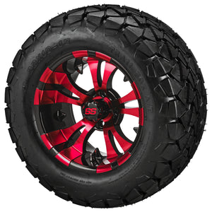12" Warlock Wheels on 22x10.00-12 Trail Fox A/T Tires Combo