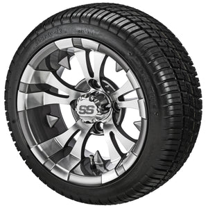 12" Warlock Wheels on 205/30-12 Deli Tires Combo