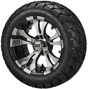 14" Warlock Wheels on 22x10.00-14 Trail Fox A/T Tires Combo