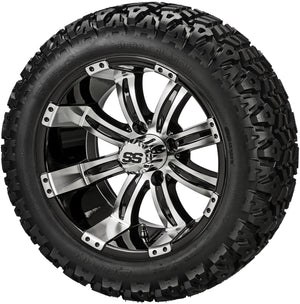 14" Casino Wheels on 23x10.00-14 Sierra Classic Tires Combo