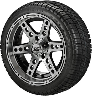 14" Chaos Wheels on 205/30-14 Deli Tires Combo