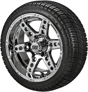 14" Chaos Wheels on 205/30-14 Deli Tires Combo