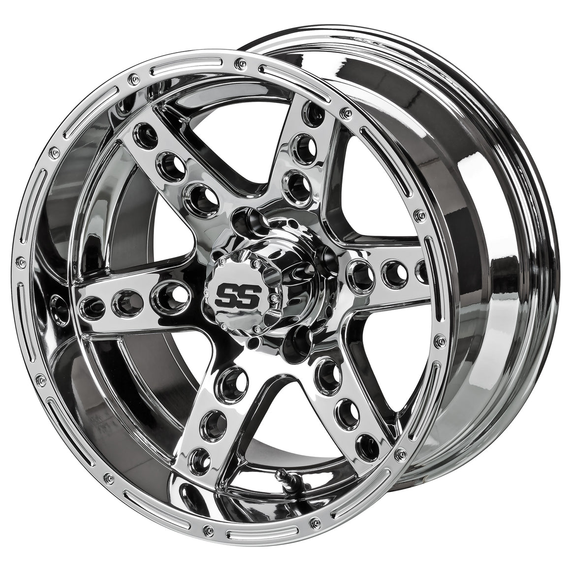 14" Chaos Mirror Golf Cart Wheel