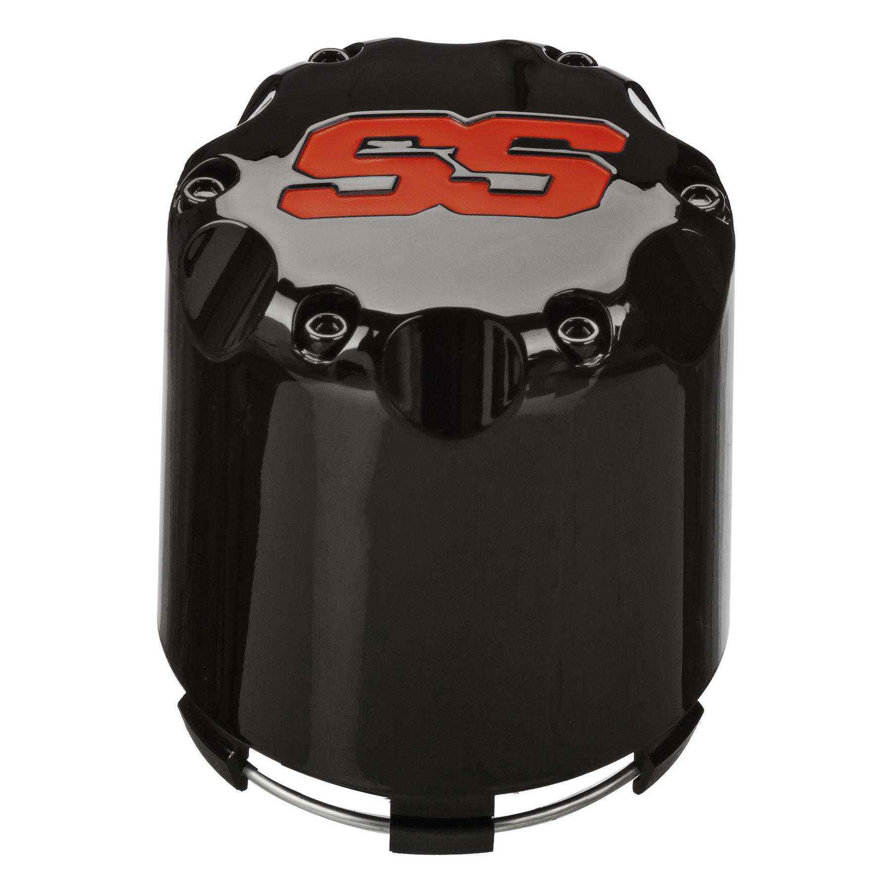 Black Snap In Cap w/Red "SS"