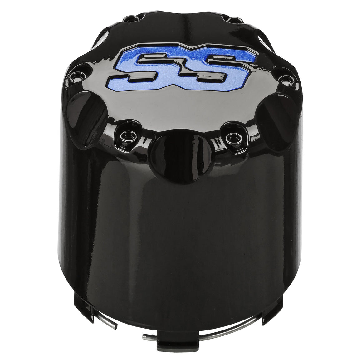 Black Snap In Cap w/Blue "SS"